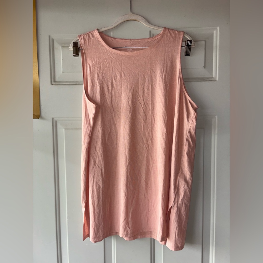 Eileen Fisher light pink tank top size L *small flaw*